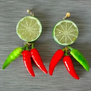 Pepper Earrings, Large Lightweight Statement Earrings, Cute Earrings, Novelty
